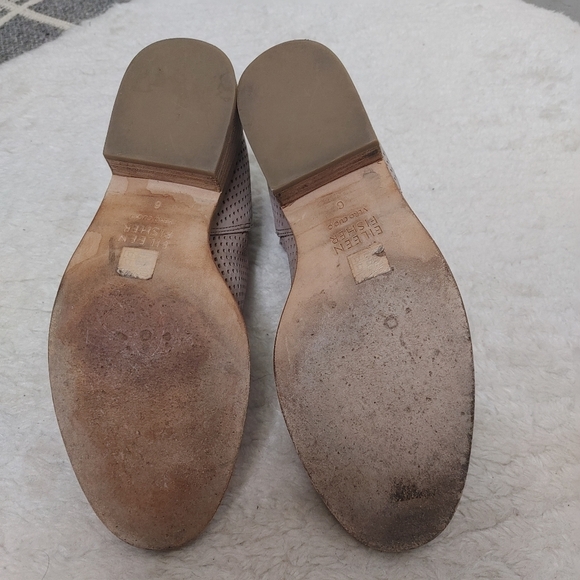 EILEEN Fisher Perforated Leather Ankle Boots 6 - Picture 11 of 15
